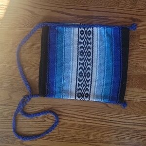 Mexican blanket inspired crossbody bag